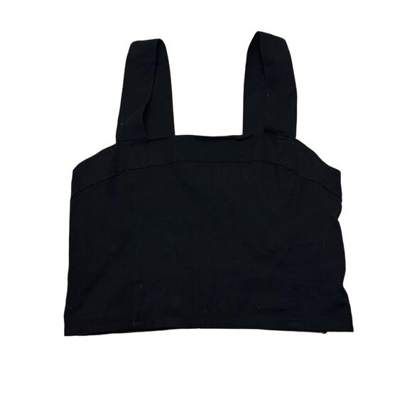 Abercrombie & Fitch Black Womens Square Neck Tank Size Medium - Picture 4 of 6